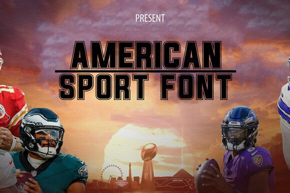 American Sport Font for Bold Editorial Layouts