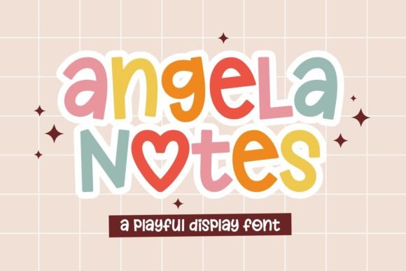 Angela Notes: A Playful Display Font for Campaign Visuals