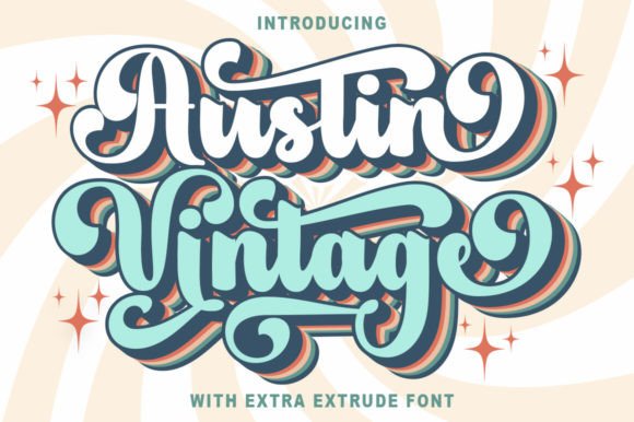 Austin Vintage Display Font for Retro Marketing Campaigns