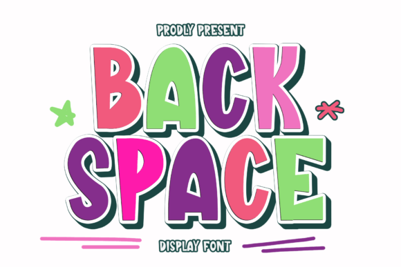 Back Space Display Font for Campaign Design