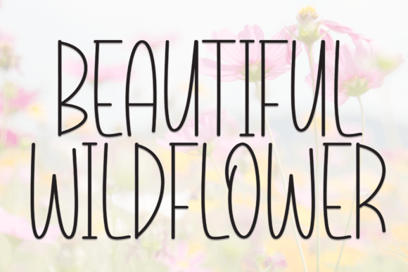 Beautiful Wildflower Font for Whimsical Brand Campaigns