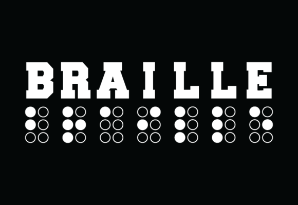 Braille Display Font for Crafters and Small Business Owners