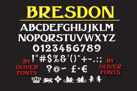 Bresdon Display Font for Handmade Products and Shop Branding
