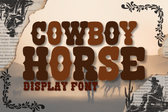 Cowboy Horse: A Western Display Font for Bold Editorial Design