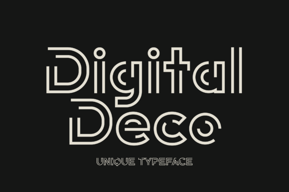 Digital Deco: A Display Font for Modern Promotional Campaigns