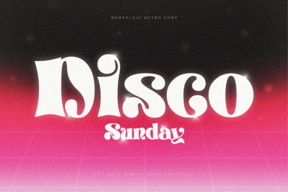 Disco Sunday: A Groovy Display Font for Editorial Design