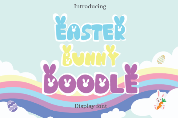Easter Bunny Doodle Font for Charming Brand Visuals