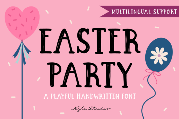 Easter Party Display Font for Festive Editorial Design
