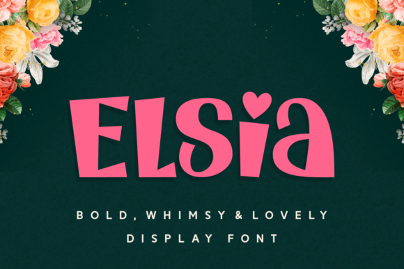 Elsia Display Font for Editorial Design and Publication Branding