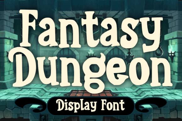 Fantasy Dungeon Font: A Playful Antique Medieval Display Typeface