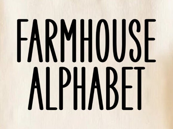 Farmhouse Alphabet: A Tall Display Font for Web and Brand Design