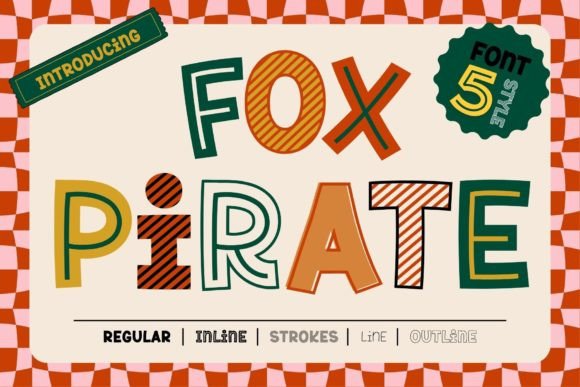 Fox Pirate Font: A Playful Display Typeface for Editorial Design