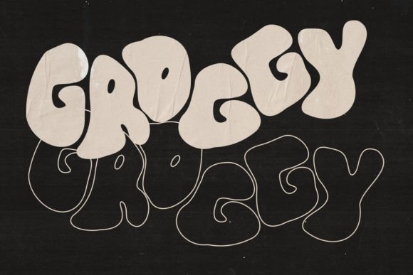 Groggy Display Font for Whimsical Brand Designs