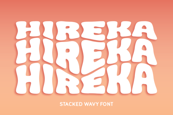Hireka: A Playful Wavy Display Font for Small Business Branding