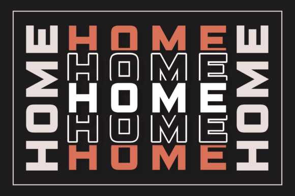 Home Stacked Style: A Clean Display Font for Modern Branding Projects