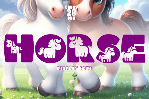 Horse Display Typeface for Campaign Design and Brand Storytelling