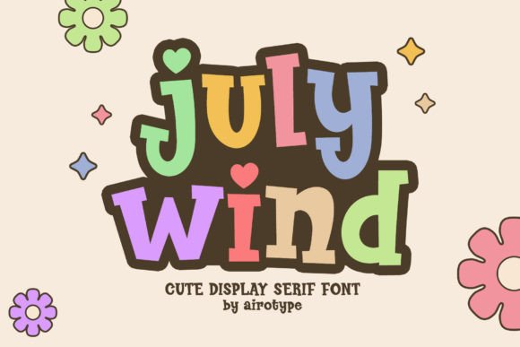 July Wind Display Font for Fun, Professional Branding