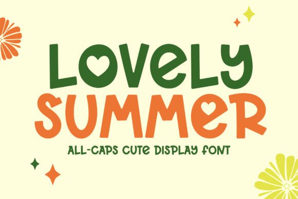 Lovely Summer Font for Handmade Crafts and Product Designs