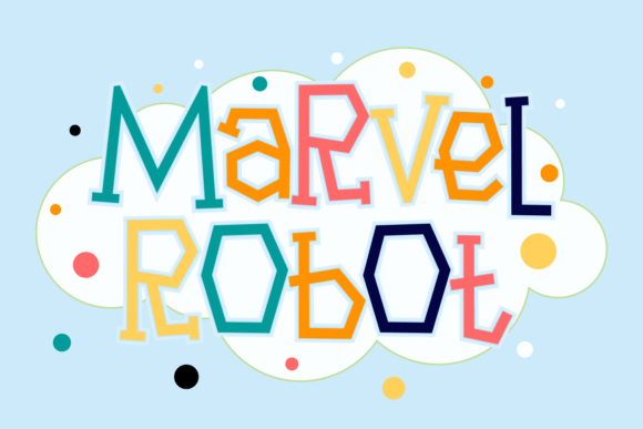 Marvel Robot: Playful Display Font for Web & Product Design