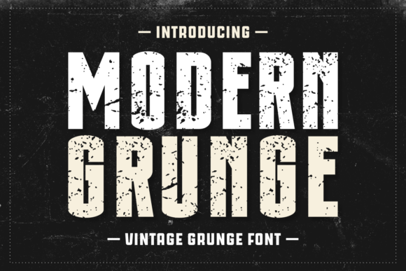 Modern Grunge: A Display Font for Bold Editorial Design