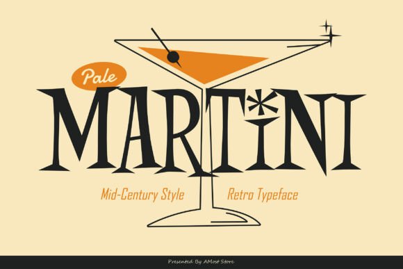 Pale Martini: A Mid Century Retro Font for Branding