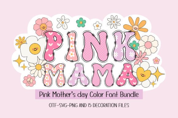 Pink Mama Font: A Groovy Display Typeface for Boutique Branding