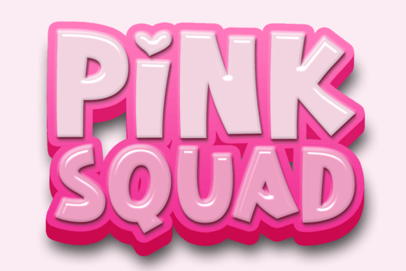 Pink Squad Display Font for Whimsical Small Business Branding