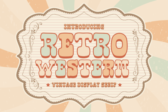 Retro Western: A Playful Display Serif Font for Marketers