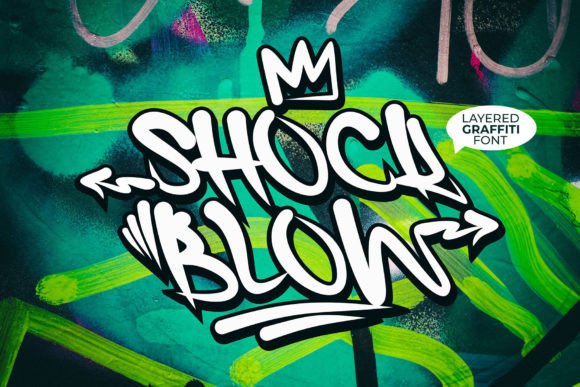 Shock Blow: A Graffiti Display Font for Bold Web Headlines