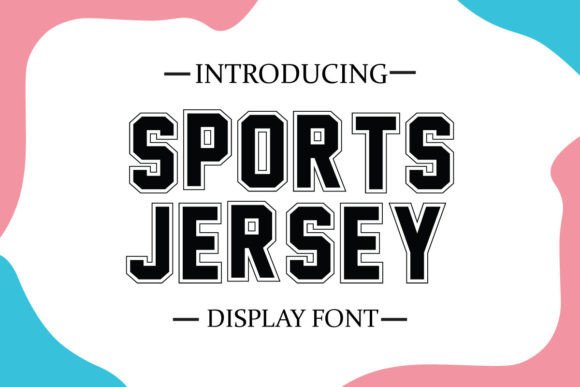 Sports Jersey Font for Small Business Branding and Packaging