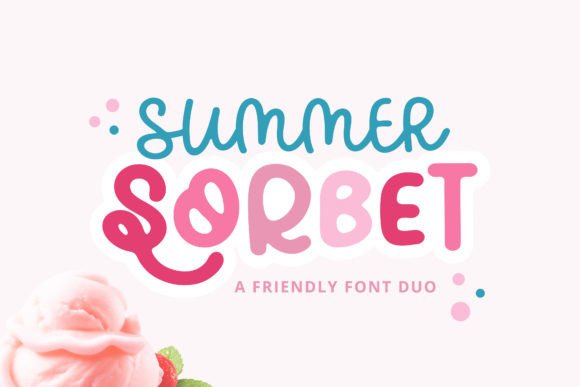 Summer Sorbet: A Groovy Display Font for Bold Designs