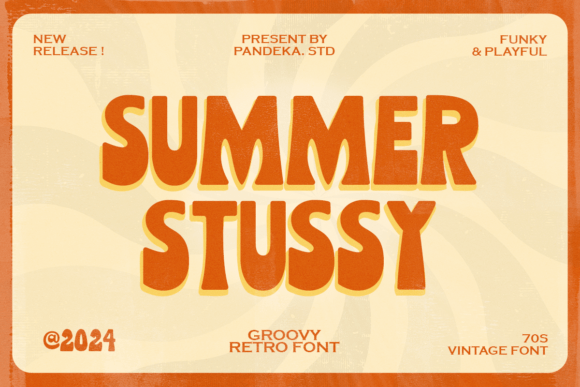 Summer Stussy Retro Display Font for Makers
