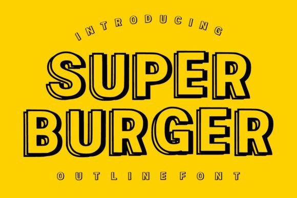 Super Burger Font for Bold Editorial Design and Headlines