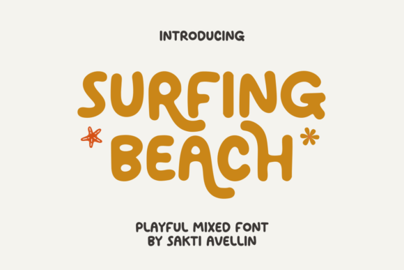 Surfing Beach: A Playful Display Font for Small Business Branding