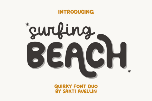 Surfing Beach Duo: A Handwritten Font for Polished Branding