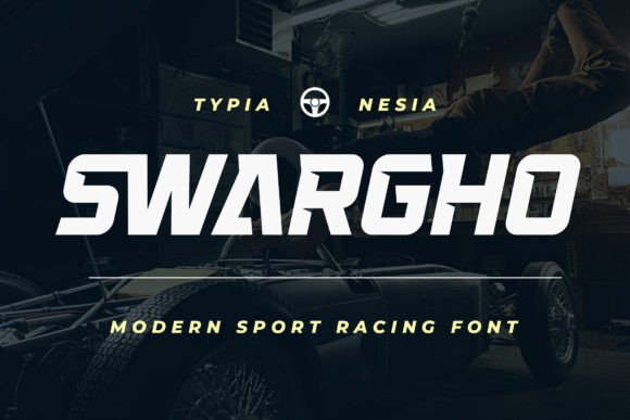 Swargho: A Modern Sport Racing Font for Editorial Design