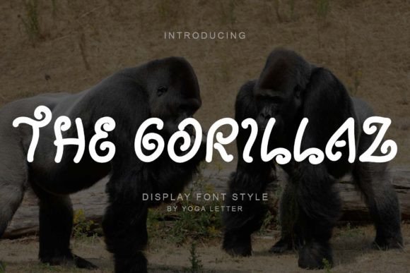 The Gorillaz Display Font for Editorial Design and Publication Branding