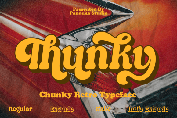 Thunky Display Font: A Nostalgic Serif Typeface for Campaign Design