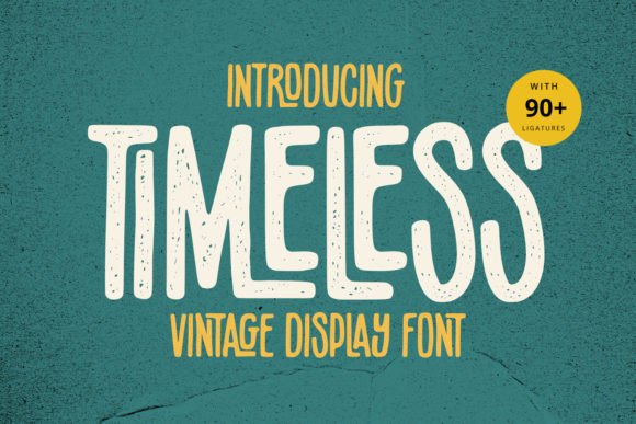 Timeless Font for Handmade Labels and Vintage Packaging Design