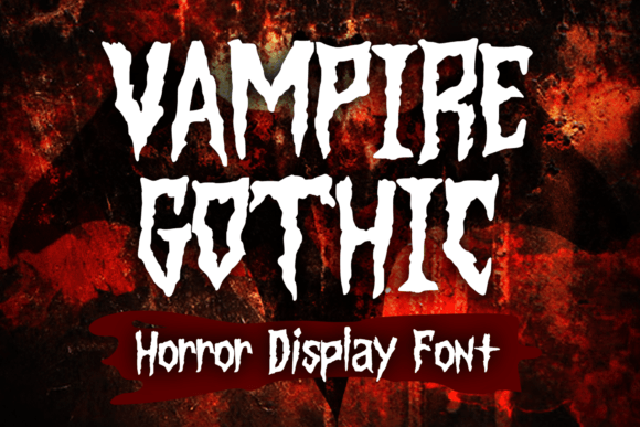 Vampire Gothic: A Versatile Display Font for Horror and Design