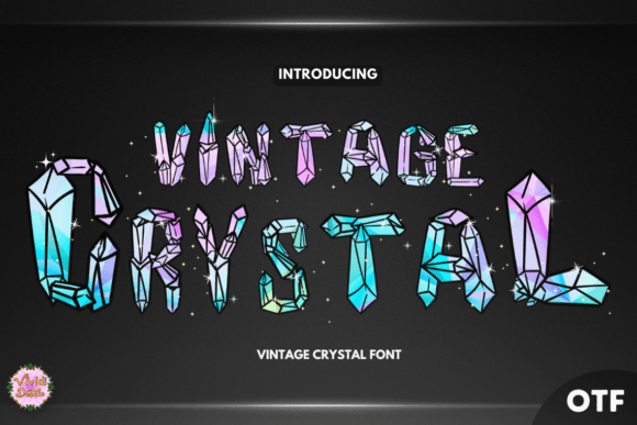 Vintage Crystal Font: A Handwritten Typeface for Elegant Branding