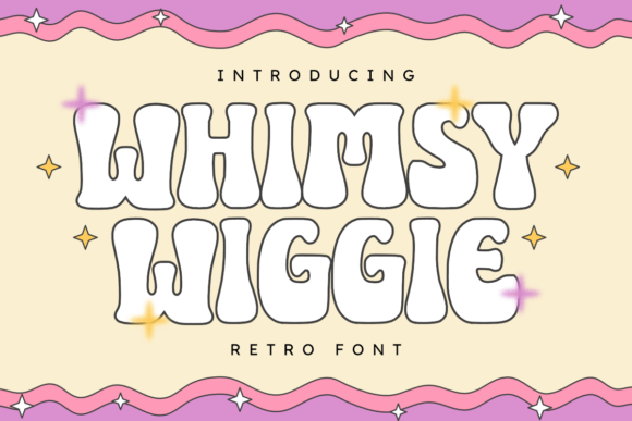 Whimsy Wiggle: A Retro Display Font for Playful Editorial Design