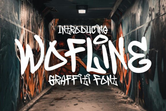 Wofline Graffiti Font for Street-Inspired Campaigns