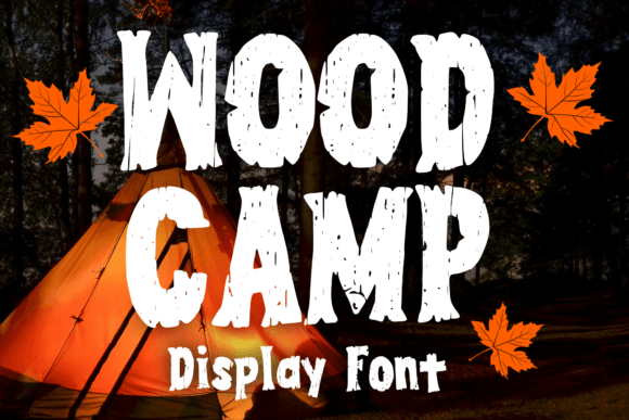 Wood Camp Review: A Playful Display Font with Natural Wood Texture